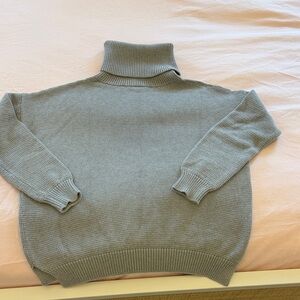 Emerson Fey Grey cotton turtle neck